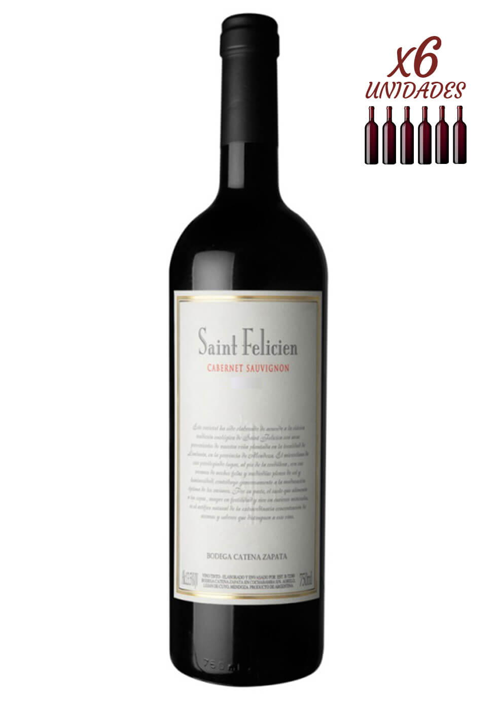 Saint Felicien Cabernet Sauvignon 6 x 750 | Mercado de Vinos